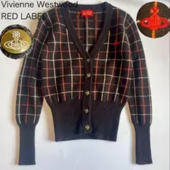 ヴィヴィアンウエストウッド　美品✨希少✨　ロゴ　チェック　変形カーディガン 2025年最新】vivienne westwood カーディガンの人気アイテム
