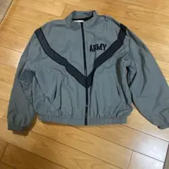 US ARMY トレーニングジャケット　ナイロンジャケット　グレー
