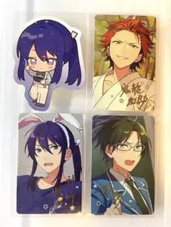 あんスタ　蓮巳敬人　神崎颯馬　鬼龍紅郎　星楽カード　ステッカー　中国　アニカフェ