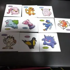 ポケモンキャラクターシール10枚セット