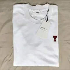 国内購入正規品、レシート写真つき】アミパリス ロゴTシャツ 白 M
