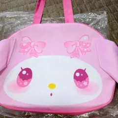 マイメロディ お顔でかっ❢トートバッグ ピンク　♡ぼてっと感がキュート♡のサムネイル