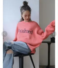 sale! ungrid Web限定　ロゴルーズニット ¥4444→