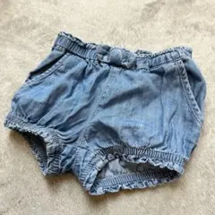 GAP リボン付き デニム ショートパンツ 60cm