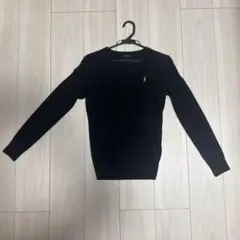 ラ*ビ様 Ralph Laurenブラック Vネックセーター