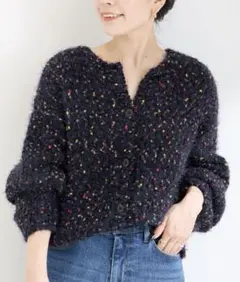 新品未使用　B.C STOCK ポコポコヤーンミックス2WAYカーディガン