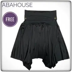 美品｜ABAHOUSE アシンメトリー 変形スカート ブラック モード FREE