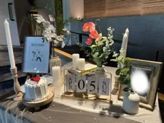 【これで完結】ウェルカムスペース小物一式(受付含む)