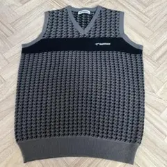 【美品】TOURSTAGE ハウンドトゥースニットベスト L