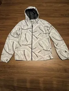 フード付きジャケット ホワイト/グレー