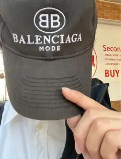 Balenciaga バレンシアガ 3B STENCIL キャップ ブラック - メルカリ