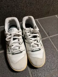 New Balance 550 ホワイト/グリーン スニーカー