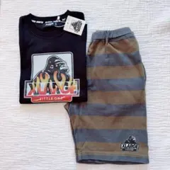 ⭐️新品⭐️XLARGE KIDS ファイヤーOG半袖Tシャツ⭐️美品⭐️ボーダーパンツのサムネイル