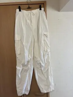 GU ホワイト カーゴパンツ S