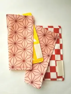 リコーダーガーゼ袋タイプ No.127 デニムストライプ×ブロック体 リコーダーガーゼ袋タイプ No.127 デニムストライプ×ブロック体