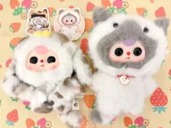 Babythree ベイビースリー 犬猫シリーズ シャム猫 まだら犬 2点セット