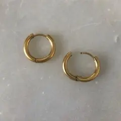 12mm SURF EARRINGS 18K GOLD