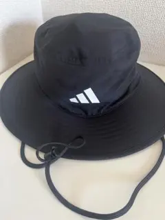 ワイドブリム ハット　バケハ　アディダス　adidas ゴルフ　黒　S M