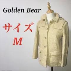 a1097【Golden Bear】フード付きコート　伸縮性　ストレッチのサムネイル