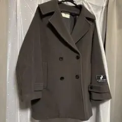 メリージェニー♡レースパイピングコート ブラウン - メルカリ