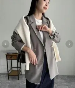 【新品未使用】Frdy emue テーラードジャケット ダブルブレスト