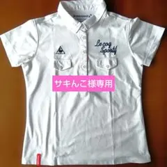 le coq sportif ルコックゴルフリネン混レディース 半袖ポロシャツのサムネイル