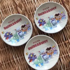 【新品未使用】 ディズニーストア キャラクター 豆皿 ユニベアシティ 3枚組