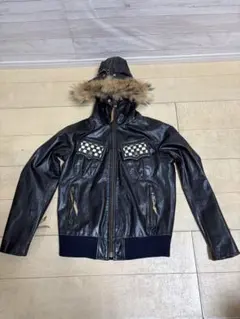 Schott ショット ファーフード付き レザージャケット ライダース 牛革