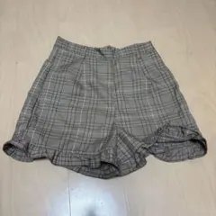 apres jour チェックショートパンツ ブラウン