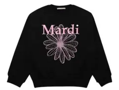 Mardi Mercredi スウェット ブラック ピンク フラワーのサムネイル