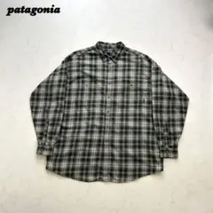 【好配色】90s パタゴニア 長袖シャツ オンブレチェック XL コットン F6