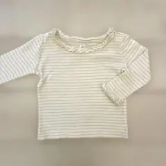 baby GAP ストライプ フリル付き トップス 80