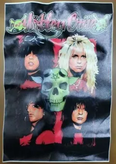 モトリークルー　ビニールポスター バンド　ハードロック　メタル