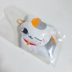 夏目友人帳　ぺたんこぬいぐるみキーホルダー　ウインク　ニャンコ先生