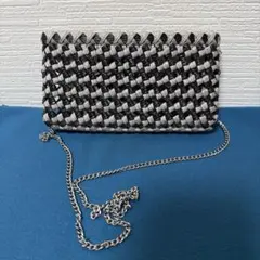 クラフトバンド粋な小物入れ　ベージュ✖️緑　祭り用品　江戸消防　千代掛け クラフトバンド粋な煙草入れ ベージュ✖️茶 祭り用品 江戸消防 根付