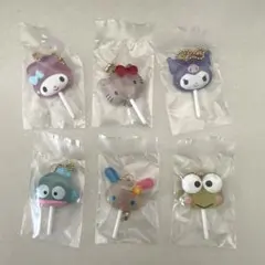 サンリオキャラクターズ　カラフルキャンディチャーム　全6種コンプリートセット