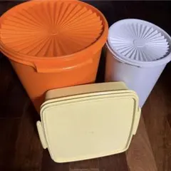 Tupperware 食品保存容器 セット レトロカラー まとめ売り - メルカリ