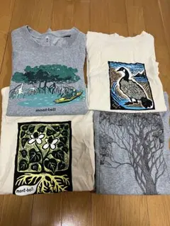 mont-bell Tシャツ 4枚セット Mx2 Sx2