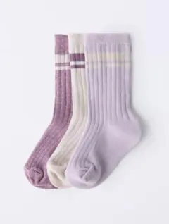 新品ソックス　♡ ZARAキッズ　♡ パープル　約22.5-23.5cm