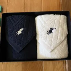Ralph Lauren フェイスタオルセット ネイビー・ホワイト