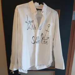 SINA CAVA 白色長袖シャツ