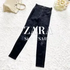 ZARA✨ザラ✨デニムパンツ ブラック ジーンズ ストレッチ カジュアル S相当