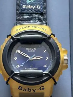 未使用CASIO Baby-G 腕時計 ゴールド/ネイビ BG-12箱説明書付き