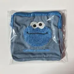 セサミストリート もこもこポーチ2 クッキーモンスター ポーチ