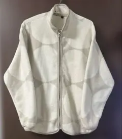 マリメッコ フリース　ホワイト　ユニクロ　XL