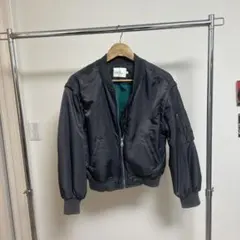 ブラック MA-1ジャケット ターコイズ内側