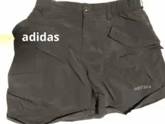 アディダス レディース ショートパンツ 黒 ナイロン 100% JD2005
