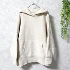 【ラコレ】裏起毛ビッグフーディ Sベージュ系 ゆるだぼ カジュアル