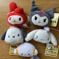 サンリオ キャラクター フェイスマスコット 5個セット