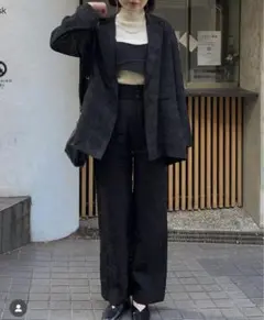 【新品未使用】エフィWAVE DESIGN HIGH WAIST DENIM Eaphi wave design high waist denim